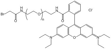 Br-CH2CO-NH-PEG-RB，溴乙酰胺-聚乙二醇-罗丹明B