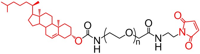 胆固醇-聚乙二醇-马来酰亚胺,Cholesterol-PEG-Maleimide