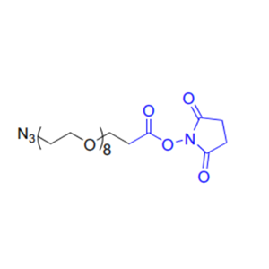 Azido-PEG8-NHS ester，叠氮-八聚乙二醇-琥珀酰亚胺酯