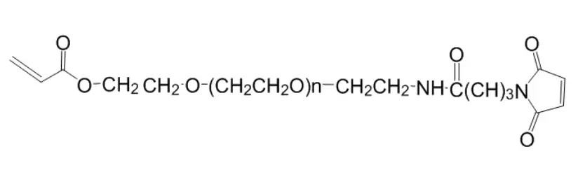 AC-PEG-Mal，Acrylate-PEG-Maleimide，根据分子量的不同，呈现固体或者粘稠液体