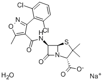 Dicloxacillin Sodium hydrate,≥98%，ROS小分子